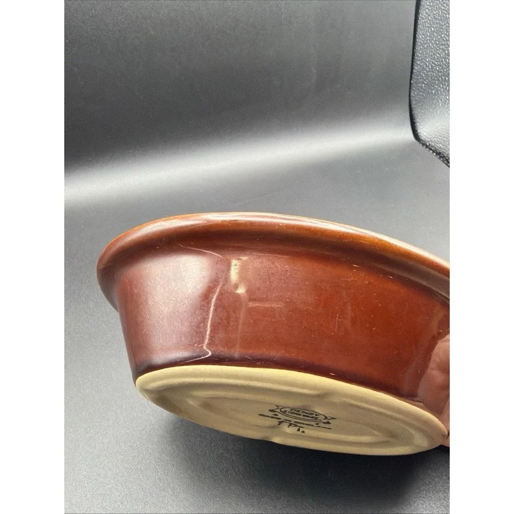 DENBY Homestead Au Gratin Blue/Brown Casserole Baking Dish 8x6
